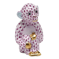 Herend   Animals   Wildlife - Herend Little Monkey Raspberry