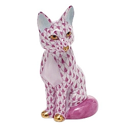 Herend   Animals   Wildlife - Herend Sitting Fox Raspberry