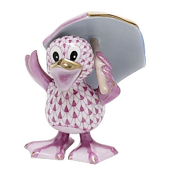 Herend   Animals   Ducks - Herend Just Ducky Raspberry