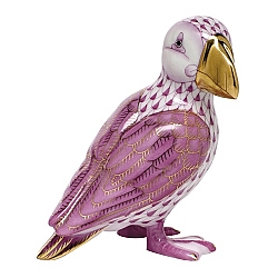 Herend   Animals   Birds - Herend Puffin Raspberry