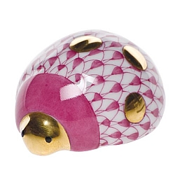 Herend   Animals   Little Animals - Herend Lucky Ladybug Raspberry