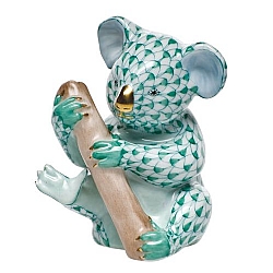 Herend   Animals   Bear - Herend Little Koala Raspberry