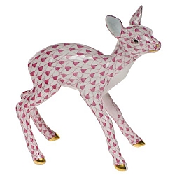 Herend   Animals   Wildlife - Herend Fawn Raspberry