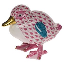 Herend   Animals   Ducks - Herend Little Duckling Raspberry