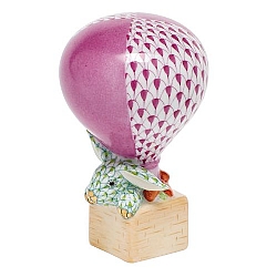 Herend   Animals   Rabbits - Herend Hot Air Balloon Bunny Multicolor