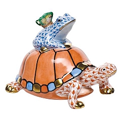 Herend   Animals   Aquatic - Herend Pond Party Multicolor