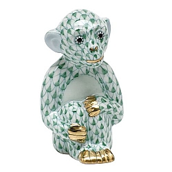 Herend   Animals   Wildlife - Herend Little Monkey Green