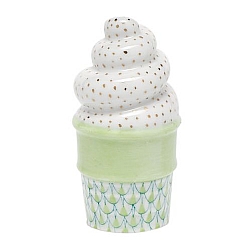 Herend   Home Decor   Accessories - Herend Ice Cream Cone Key lime