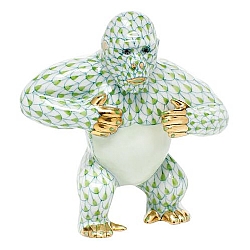 Herend   Animals   Wildlife - Herend Gorilla Key lime