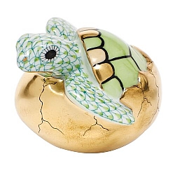 Herend   Animals   Aquatic - Herend Hatching Sea Turtle Key lime