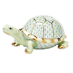 Herend   Animals   Aquatic - Herend Box Turtle Key lime