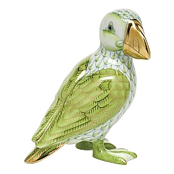 Herend   Animals   Birds - Herend Puffin Key lime