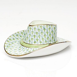 Herend   Home Decor   Accessories - Herend Cowboy Hat Key lime