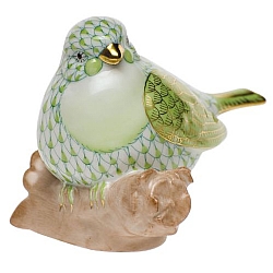 Herend   Animals   Birds - Herend Little Bird Key lime