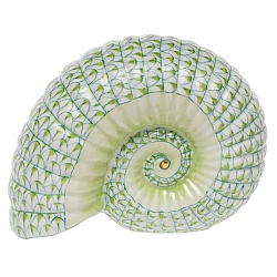 Herend   Animals   Aquatic - Herend Ammonite Key lime