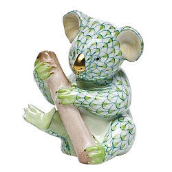 Herend   Animals   Bear - Herend Little Koala Key lime