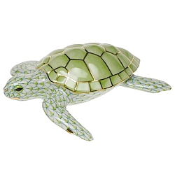 Herend   Animals   Aquatic - Herend Loggerhead Turtle Key lime