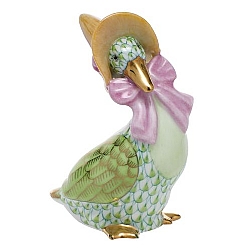 Herend   Animals   Birds - Herend Mother Goose Key lime