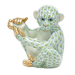 Herend   Animals   Wildlife - Herend Baby Chimpanzee Key lime