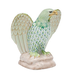 Herend   Animals   Birds - Herend Eagle Key lime