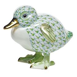 Herend   Animals   Ducks - Herend Little Duckling Key lime