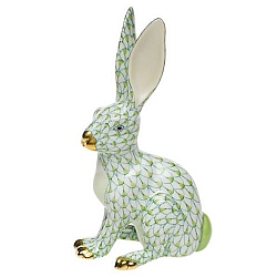 Herend   Animals   Rabbits - Herend Jack Rabbit Key lime