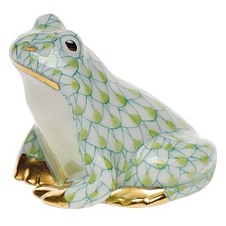 Herend   Animals   Frog - Herend Miniature Frog Key lime