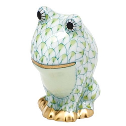 Herend   Animals   Frog - Herend Leapin Louie Key lime