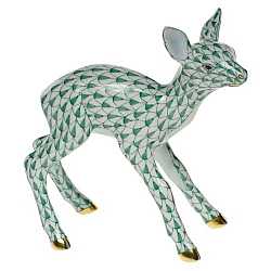 Herend   Animals   Wildlife - Herend Fawn Green