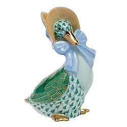 Herend   Animals   Birds - Herend Mother Goose Green