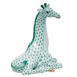 Herend   Animals   Wildlife - Herend Giraffe Green