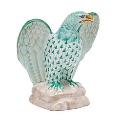 Herend   Animals   Birds - Herend Eagle Green