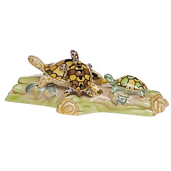 Herend   Animals   Aquatic - Herend Turtle Trio Multicolor