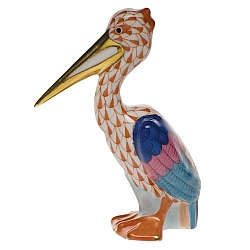 Herend   Animals   Birds - Herend Pelican Rust