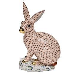 Herend   Animals   Rabbits - Herend Large Rabbit Rust