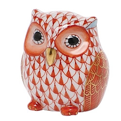 Herend   Animals   Birds - Herend Owlet Rust