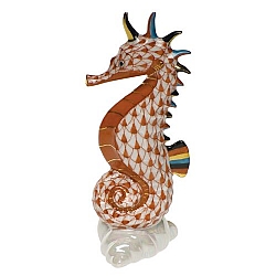 Herend   Animals   Aquatic - Herend Sea Horse Rust