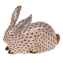 Herend   Animals   Rabbits - Herend Lying Rabbit Rust