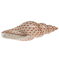 Herend   Animals   Aquatic - Herend Tulip Shell Rust