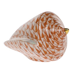 Herend   Animals   Aquatic - Herend Cone Shell Rust