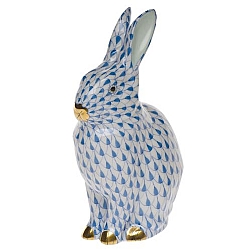 Herend   Animals   Rabbits - Herend Rabbit Blue