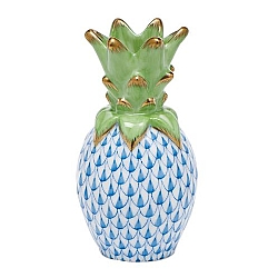 Herend   Home Decor   Accessories - Herend Small Pineapple Blue