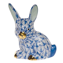 Herend   Animals   Rabbits - Herend Miniature Rabbit Blue