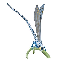 Herend   Animals   Little Animals - Herend Dragonfly On Grass Blue