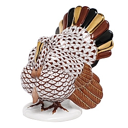 Herend   Animals   Birds - Herend Tom Turkey Chocolate