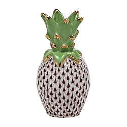 Herend   Home Decor   Accessories - Herend Small Pineapple Chocolate