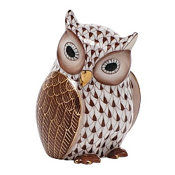 Herend   Animals   Birds - Herend Mother Owl Chocolate