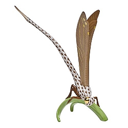 Herend   Animals   Little Animals - Herend Dragonfly On Grass Chocolate