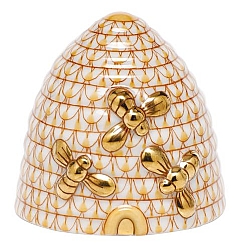 Herend   Animals   Little Animals - Herend Beehive Butterscotch