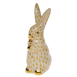 Herend   Animals   Rabbits - Herend Standing Bunny Butterscotch